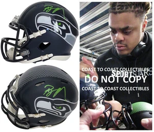 Byron Murphy signiert Seattle Seahawks Mini Football Helm Proof COA handsigniert - Bild 1 von 5