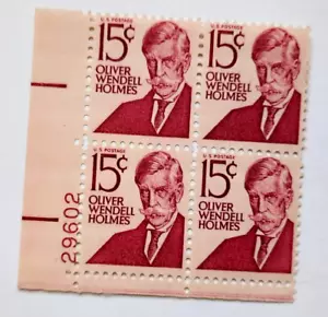 Scott# 1288 - 1965- 15 cents Oliver W Holmes Plate Block bud87 - Picture 1 of 1