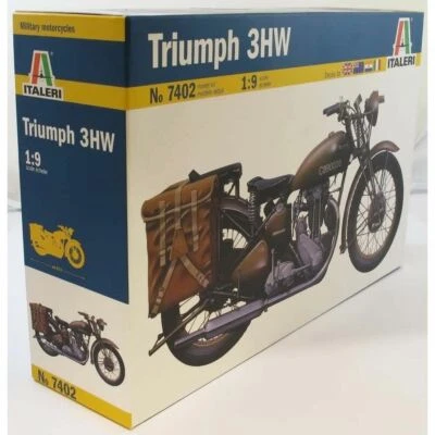 ITALERI 7402 Triumph Motorbike 1:9 Bike Model Kit - Image 1 of 4