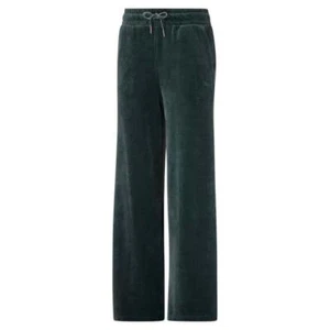 PUMA Her Velour Wide Drawstring Pants Womens Green Casual Athletic Bottoms 84688 - Picture 1 of 2