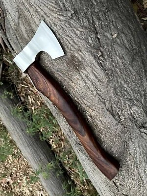 MAQSON Axt High Carbon Stahl mit Echt-Leder Scheide handverarbeitet Wikinger MAQ2663