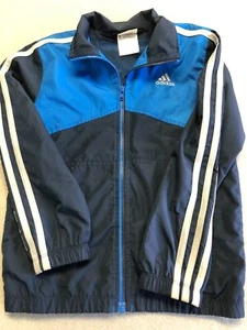 Adidas Jacket Kids Boy's Size 5 (XS) Classic Full Zip Active Track Windbreaker - Picture 1 of 5
