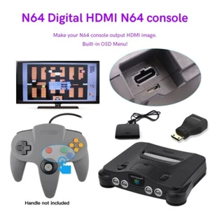 Consola Nintendo 64 N64 modificar salida AV a HDMI digital 1080P Mod - Imagen 1 de 9