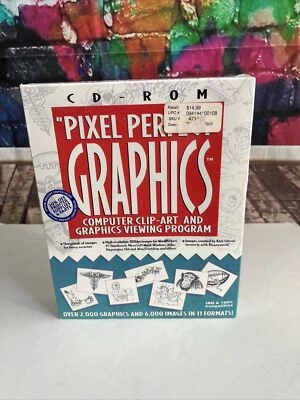 CD-ROM Pixel Perfect Graphics Computer Clip Art IBM Compatible New Software - Image 1 of 4