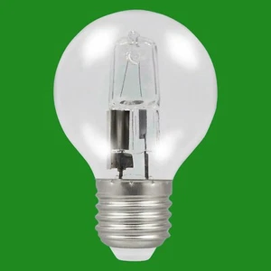 2x 42W Clear Halogen Golf G45 629lm ES E27 Light Bulbs, Edison Screw, Lamp - Picture 1 of 1