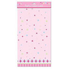 PINK CHILDRENS PLASTIC TABLE CLOTH / TABLE COVER