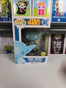 FUNKO POP! YODA (SPIRIT) GLOW IN THE DARK WITH STICKER #02 STAR WARS - Imagen 1 de 6