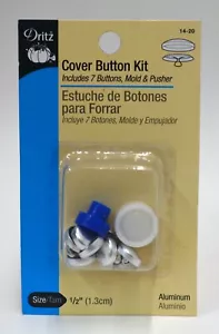 Cover Button Kit, CHOOSE Sizes 24 30 36 45 60 ligne, W/ Buttons, Mold & Pusher - Picture 1 of 11