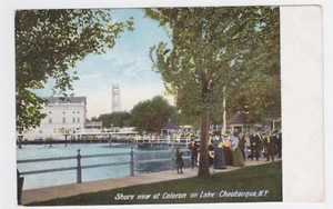 LAKE CHAUTAUQUA NY KÜSTENBLICK AUF CELORON PARK VOR 1907 - Bild 1 von 2