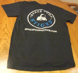 RARE- SPACE FOOD STICKS ASTRONAUT BLACK T-SHIRT MEN'S M - Picture 1 of 8