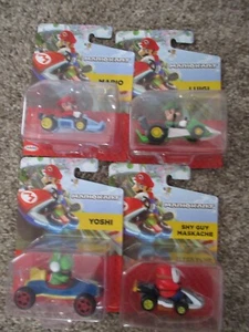 Official Nintendo Mario Kart Super Cars Figures NEW Full Set of 4 - Picture 1 of 6