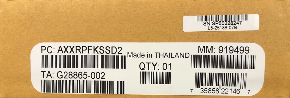 Intel AXXRPFKSSD2 RAID SSD Cache with Fast Path *I/O NEW OPEN BOX - Image 1 of 1