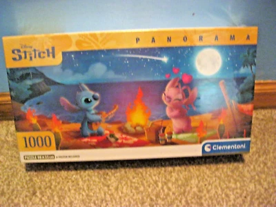 CLEMENTONI 1000 PIECE PUZZLE STITCH & ANGEL  2025 CHECKOUT OTHER DISNEY PUZZLES! - Image 1 of 4