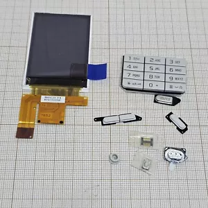Original SonyEricsson K800i Cover MIX Silver + LCD NEW RARE - Picture 1 of 2