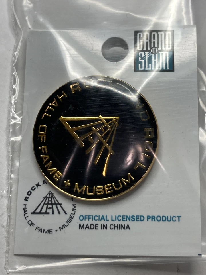 PIN Rock and Roll Hall Of Fame & Museum Cleveland Ohio Round Logo (BRAND NEW) - Image 1 of 1