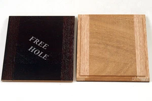 1 LENS BOARD 132mm x 132mm for ANSCO 4x5", or 5x7" Camera - S.Mahogany/undrilled - Picture 1 of 3
