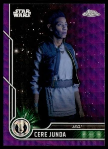 2023 Topps Chrome Star Wars Purple Wave Cere Junda #28 - Picture 1 of 2