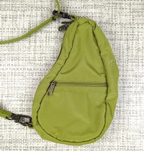 Ameribag 8" Baglett Healthy Back Sling Bag Green Microfiber - Picture 1 of 11