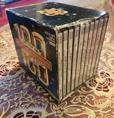 The Top 100 Masterpieces Of Classical Music 1685-1928 ~ 10 CD Set DDD Digital - Image 1 of 4