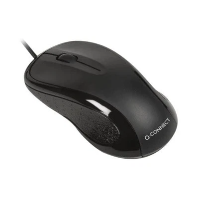 Q-Connect KF04368 Scroll Wheel Mouse - Black/Silver - Image 1 of 4