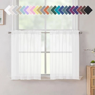 Белый прозрачный балдахин для оконных штор длина 24 дюйма светофильтр - Изображение 1 из 4