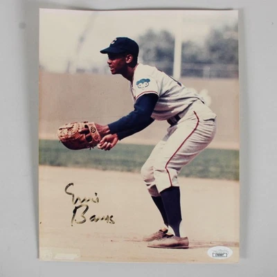 Ernie Banks Signed Photo 8x10 Cubs - COA JSA - Image 1 of 3