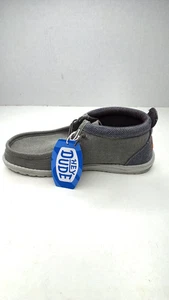 Hey Dude Wally Mid Salt N Stone Men's Casual Shoes Size 11 Gray/Black - Picture 1 of 11