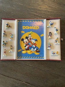 Vintage Disney Donald Duck Collection Of Fe’ves In Case New French Set Of 12 - Picture 1 of 21