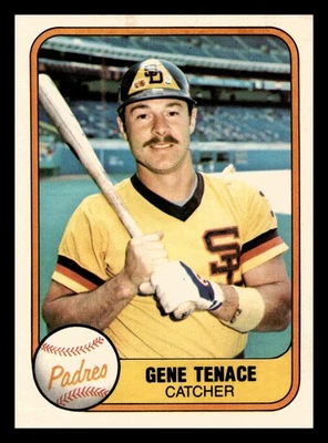 Gene Tenace 1981 Fleer #489 San Diego Padres NM-MINT - Image 1 of 2