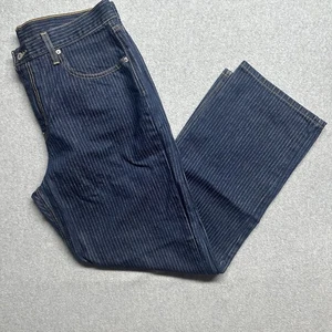 Levis Jeans Herren 32X30 Nadelstreifen Denim Straight Leg Hose Wabash Hickory Streifen - Bild 1 von 7