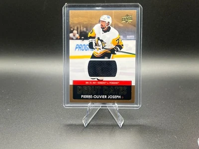 2021-22 Upper Deck Series 1 - Debut Dates Pierre-Olivier Joseph Patch #DD-10 - Image 1 of 2