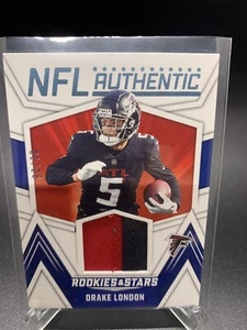 2023 Rookies & Stars NFL Authentic Prime Drake London MEM,RC 01/25 ๐ฅ๐ฅ๐ฅ๐ฅ - Picture 1 of 3