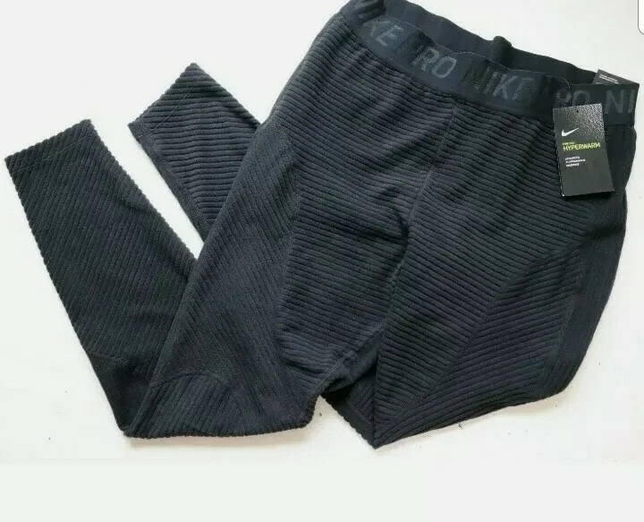 NIKE PRO HYPERWARM VELOUR RIBBED TIGHT WOMEN ‘S GYM TIGHTS - BLACK BV5562-010 S