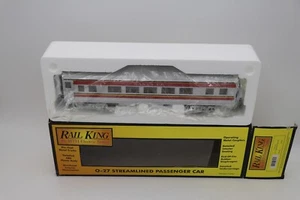 Rail King MTH O-27 Santa Fe Streamlined Passenger Coach Car 30-6102 #3161 LNIB - Picture 1 of 9