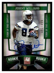 2010 Donruss Elite Football #195 Jeremy Williams     Auto FRA39 - Picture 1 of 2