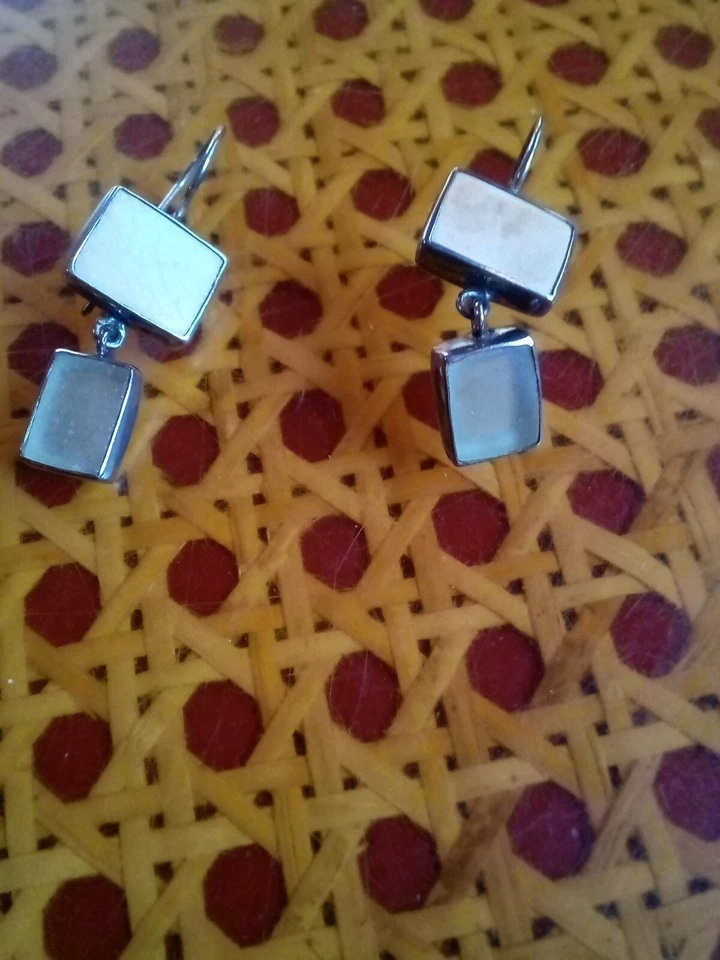 Jessica Lee 925 Sterling Silver Sea Glass Earrings - Image 1 of 4