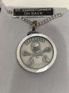 L@@k: Sterling Silver Lacrosse Pendent, Great For That Family Lacrosse Player ! - Picture 1 of 9