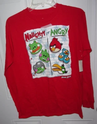 Camisa Pullover Angry Birds Roja Manga Larga Niños Talla XXLarge 18 Nueva con Etiqueta Foto 1 de 4