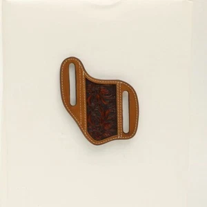 Vaina de cuchillo Ariat marrón mediano con relieve floral - Imagen 1 de 1