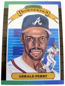 1989 Donruss Diamond Kings Gerald Perry #22 Atlanta Braves MLB Baseball Card (B0 - Picture 1 of 2