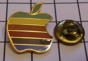 Ordinateur Apple LOGO ARC-EN-CIEL variante 8 broches badge Mac MACINTOSH - Photo 1/2