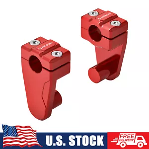 For YAMAHA RAPTOR 700 YFM700 7/8" Handlebar Risers Clamps Bracket 2013-2024 PAIR - Picture 1 of 9