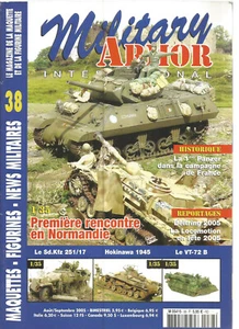 MILITARY ARMOR N°38 1ere PANZER DS LA CAMP. DE FRANCE / Sd.Kfz / HOKINAWA 1945 - Picture 1 of 2