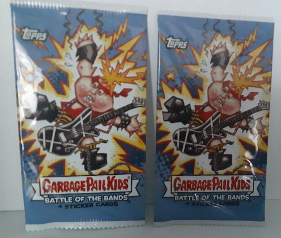 Lote de 2 cartas 2017 Garbage Pail Kids Battle of the Bands por paquete Foto 1 de 1