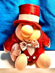 ZIGGY Plush "I Love You" Vintage 1987 Plastic Head w/ Top Hat Valentine's Day - Picture 1 of 12