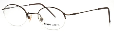 NIKON Wave WA7214 0406 34 Marrón Unisex Niños Ovalado Borde Completo Anteojos 44-21-130 Foto 1 de 4
