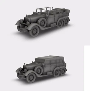 Mercedes-Benz G4 W31 Schwerer Geländewagen WW2 Bausatz 3D Druck 1:87 -  1:32 - Bild 1 von 14