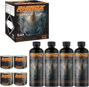 Rintek Black 1 Gallon Urethane Spray-On Truck Bed Liner Kit - Picture 1 of 8