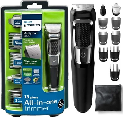 Recortadora todo en uno Philips Multigroomer, kit de aseo de 13 piezas para hombre Foto 1 de 4