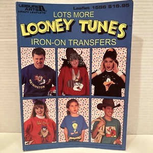 Vtg Looney Tunes Iron On Transfers Book Leisure Arts 1995 177 Pg Taz Bugs Bunny - Picture 1 of 16